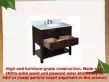 Kitchen Bath Collection KBCD666CARR New Yorker Bathroom Vanity with Marble Countertop