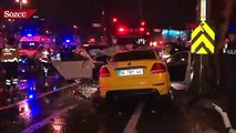 İstanbul Beşiktaş’ta iki araç kafa kafaya çarpıştı: Bir kişi öldü