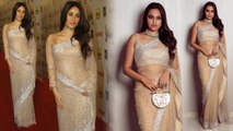 Sonakshi Sinha wears Kareena Kapoor Khan's silver Saree : Know Details | FilmiBeat