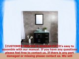 Walcut 36 Bathroom Vanity and Sink Combo  MDF Wood Cabinet and Glass Vessel Sink and