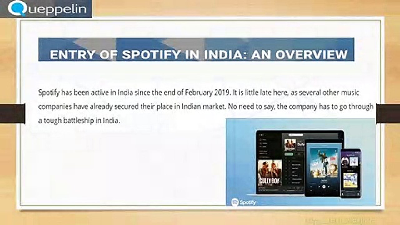 Spotify in India - Queppelin