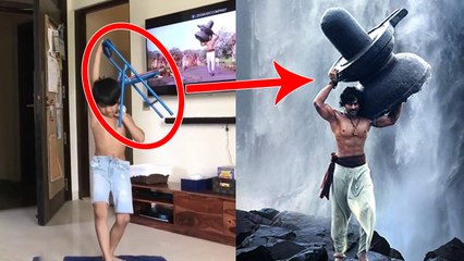 Shilpa Shetty's son Viaan Raj Kundra turns Prabhas from Baahubali; Watch Video | FilmiBeat