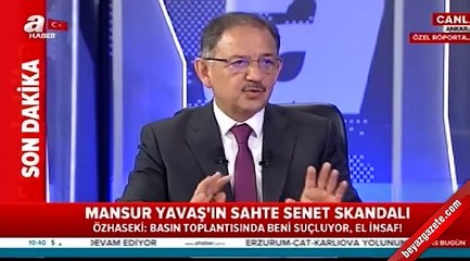 Mehmet Özhaseki'den flaş sahte senet açıklaması