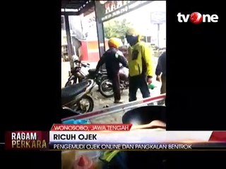 Ricuh Ojek Pangkalan vs Ojek Online, 3 Orang Ditangkap