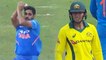 India Vs Australia 5th ODI: Usman Khawaja departs for 100, Bhuvneshwar kumar strikes|वनइंडिया हिंदी
