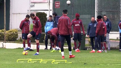 Trabzonspor'da, Erzurumspor maçı hazırlıkları - TRABZON