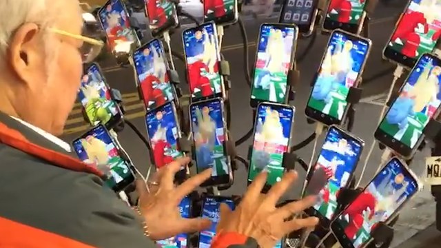 Taiwanese AR gaming grandpa uses 21 phones to 'catch them all' in Pokemon Go