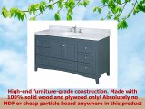 Kitchen Bath Collection KBC38601GYCARRS Abbey Single Sink Bathroom Vanity with Marble