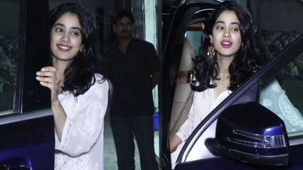 Jhanvi Kapoor looks elegent at Dharma Production House: Watch Video | FilmiBeat