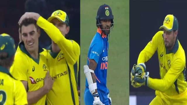 India Vs Australia 5th ODI: Shikhar Dhawan disappoints, Pat Cummins Strikes| वनइंडिया हिंदी