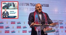 AK Parti'nin Trabzon Adayı Zorluoğlu, Afişinde İzmir Tramvayını Kullandı