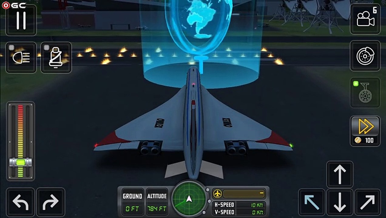 Flight Simulator "Concorde Chicago" Open World Map - Android Gameplay FHD #6