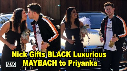 Nick Gifts BLACK Luxurious MAYBACH to Priyanka
