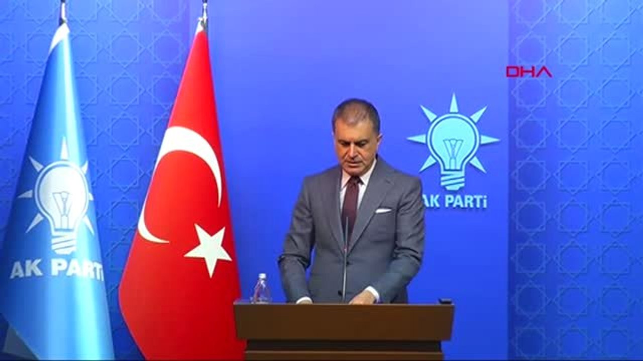 Ankara Ak Partı Sozcusu Omer Celık Basın Toplantısı Duzenledı-