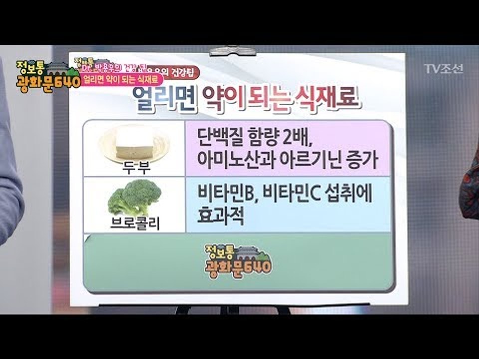 얼리면 약이 되는 식재료 [정보통 광화문 640] 65회 20170929