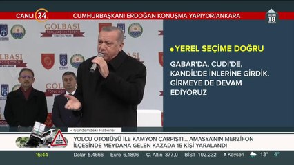 Cumhurbaşkanı Erdoğan Gölbaşı'nda