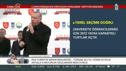 Cumhurbaşkanı Erdoğan Gölbaşı'nda