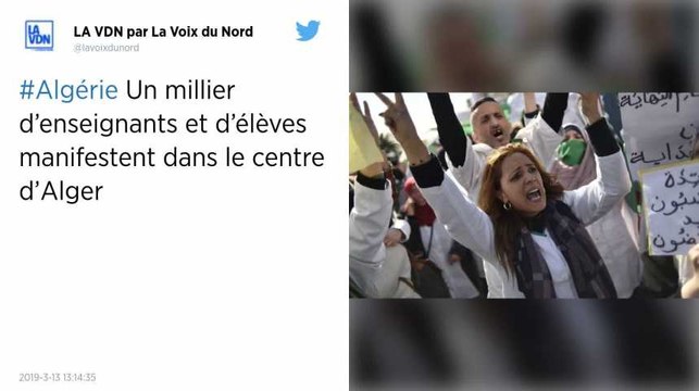 Algérie. Un millier d’enseignants et d’élèves manifestent dans le centre d’Alger
