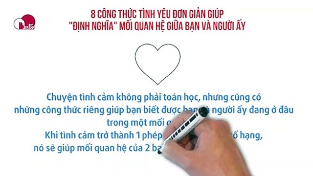 8 CÔNG THỨC TÌNH YÊU ĐƠN GIẢN GIÚP ĐỊNH NGHĨA MỐI QUAN HỆ GIỮA BẠN VÀ NGƯỜI ẤY