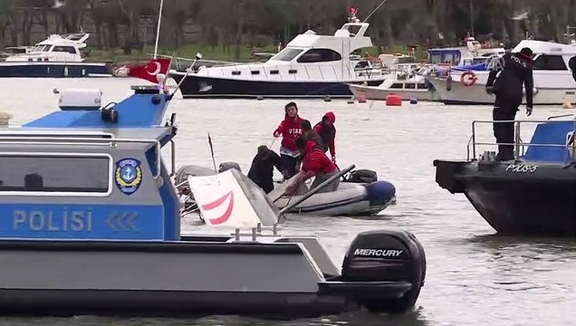 Sütlüce sahilde yelkenli tekne alabora oldu (3) - İSTANBUL