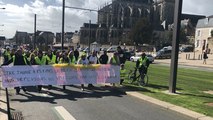 Le Mans. Manifestation de Gilets jaunes