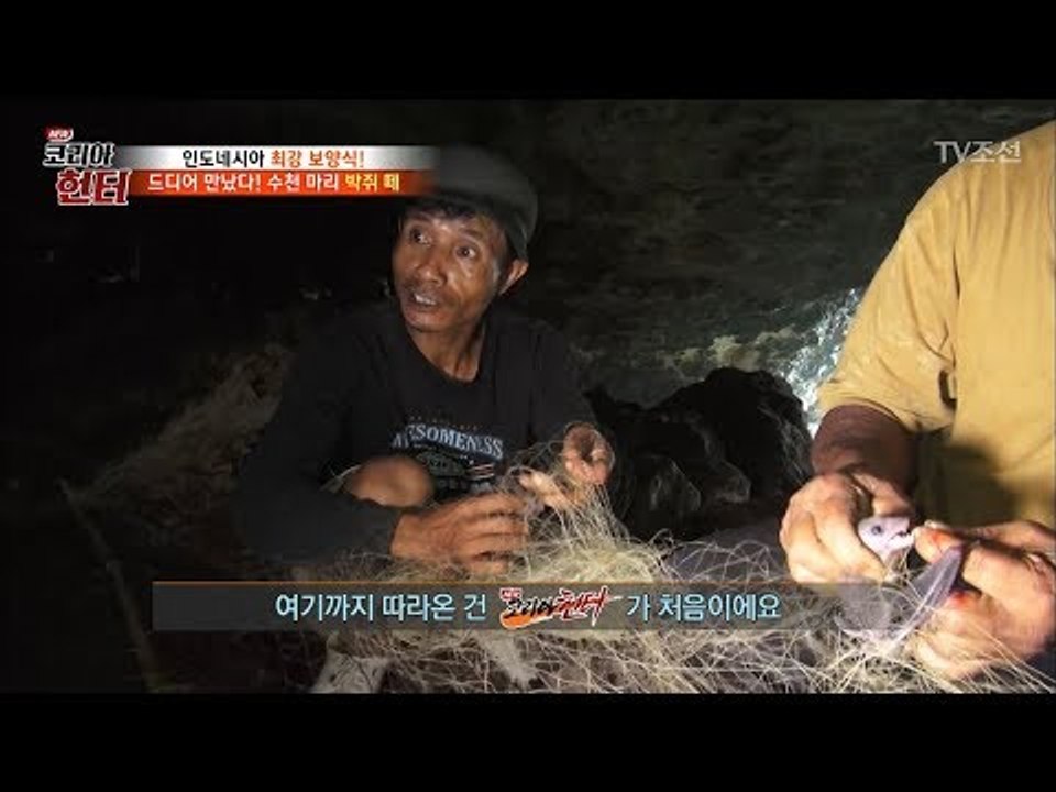 100m 수직 절벽 동굴의 동굴 박쥐 사냥 성공! [뉴 코리아 헌터] 71회 2017...