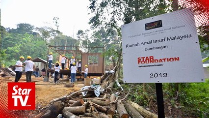 Orang Asli family living in dilapidated hut receives new home