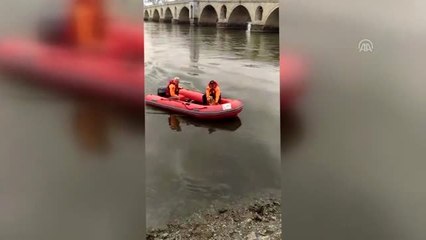 Afad Sokak Köpeğini Meriç'te Boğulmaktan Kurtardı - Edirne