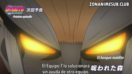 Boruto capitulo 98 sub español "El bosque maldito" - Avance