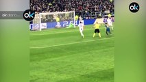 Así celebraron el penalti de Cristiano los jugadores de la Juventus en la grada