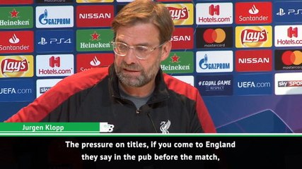 Descargar video: FOOTBALL: UEFA Champions League: We don't feel the pressure, we want to be champions - Klopp