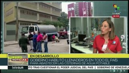 Venezuela: gobierno realiza operativo para garantizar abasto de agua