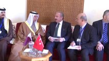 TBMM Başkanı Şentop, Katar Şura Meclisi Başkanı Al Mahmoud ile Bir Araya Geldi