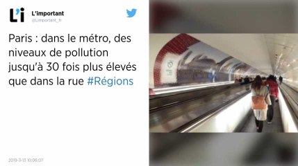 À Paris, le taux de pollution jusqu’à 30 fois plus élevé dans le métro qu’à l’air libre
