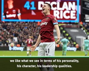 Rice's form warranted England call-up - Southgate