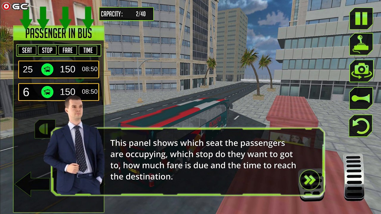 City Coach Bus Driving Simulator "Route 1" Android Gameplay FHD