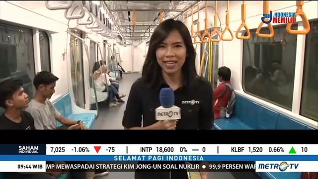 Uji Coba Publik MRT Jakarta
