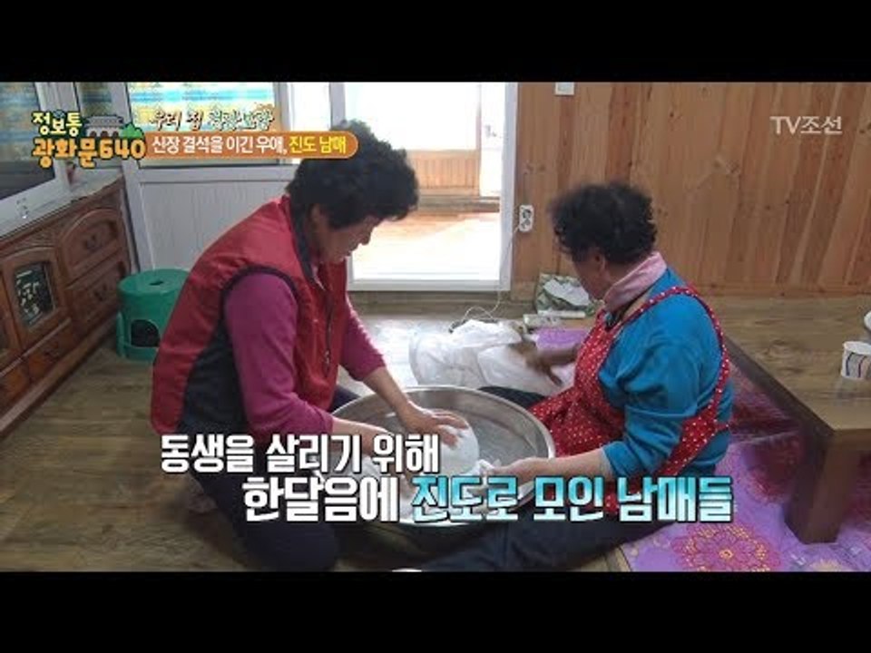 신장이 안 좋은 동생 곁을 지켜주는 진도 남매 [정보통 광화문 640] 100회 20...