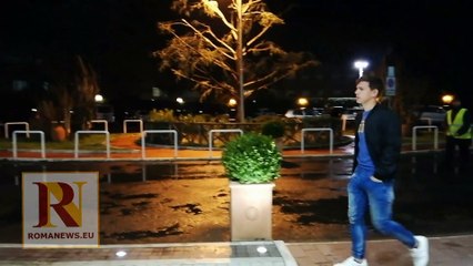 Roma, l'arrivo di Zaniolo e Coric alla cena UTR (13/03/2019)