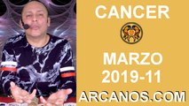 HOROSCOPO CANCER-Semana 2019-11-Del 10 al 16 de marzo de 2019-ARCANOS.COM