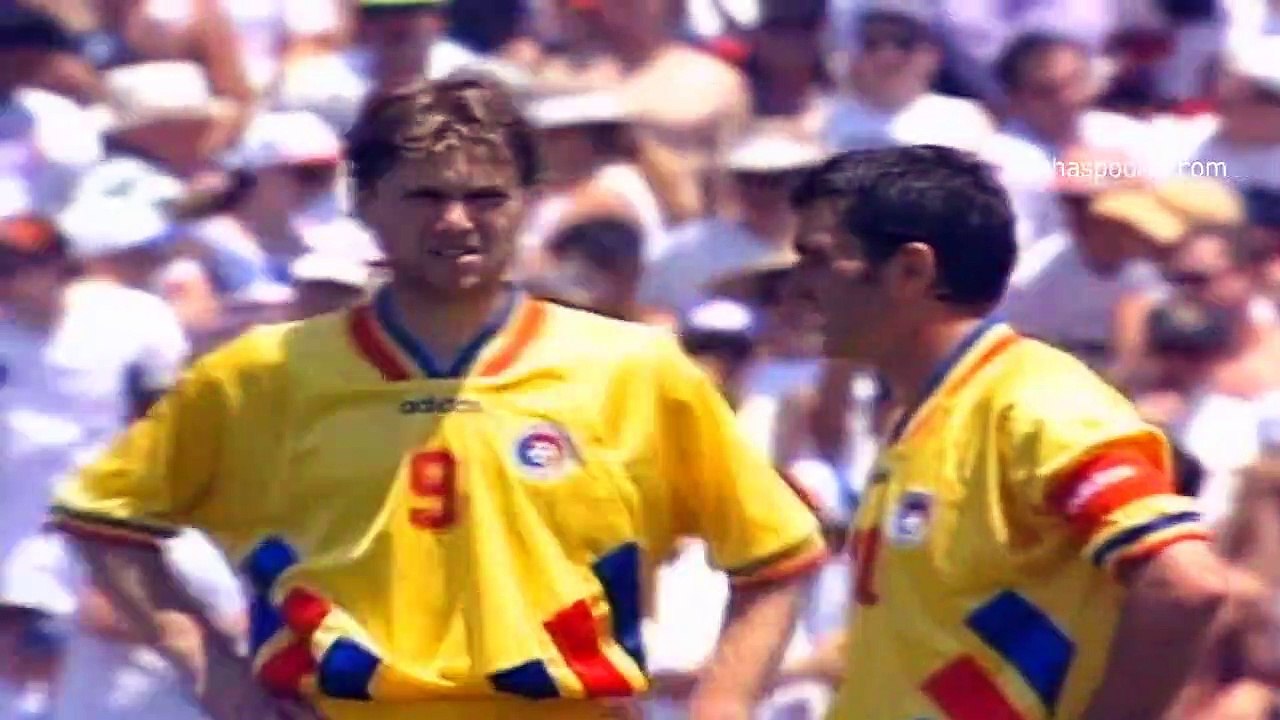 الشوط الثاني مباراة رومانيا و امريكا 1-0 كاس العالم 1994