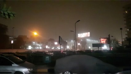 عاصفة ترابية تضرب القاهرة