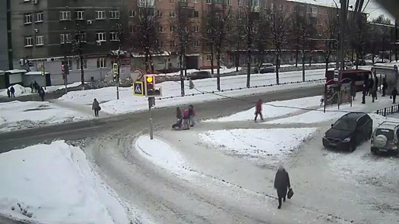 Bus Hits Stroller with Baby Inside