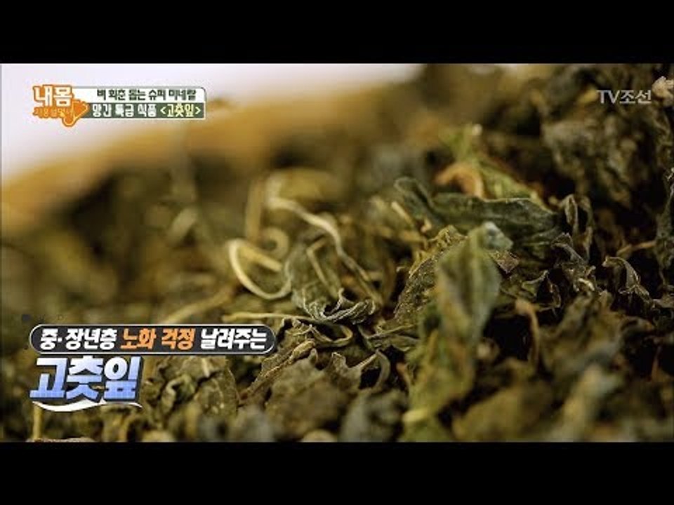 뼈가 튼튼해지는 특급 식품 ‘고춧잎’ [내 몸 사용설명서] 198회 20180330