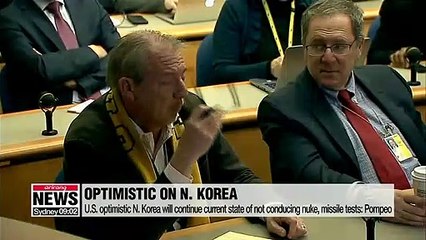 U.S. optimistic N. Korea will continue current state of not conducing nuke, missile tests: Pompeo