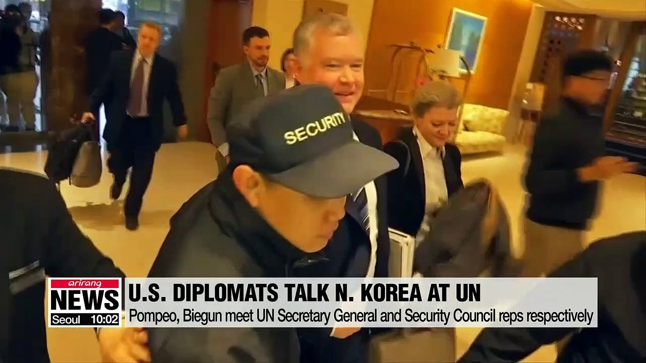 U.S. top diplomats meet with key UN officials back-to-back to discuss sanctions