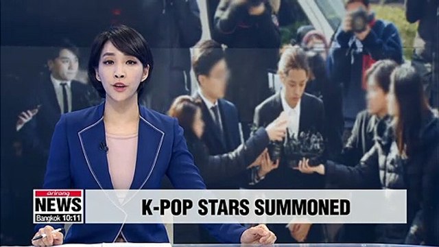 K-pop stars to be questioned for alleged illegal filming and sex bribery