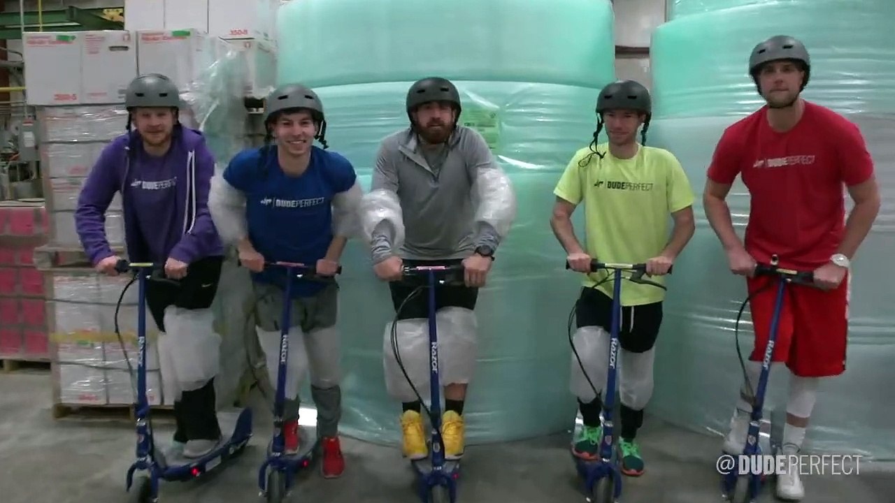 Bubble wrap battle | dude perfect