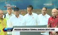 Jokowi Resmikan Terminal Baru Bandara Depati Amir