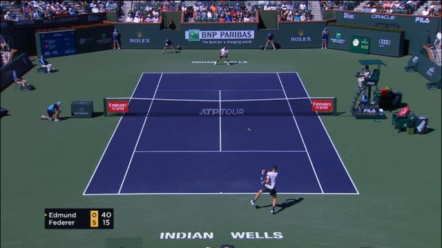 تنس: بطولة انديان ويلز: فيدرير يتخطى عقبة ادموند 6-1 و 6-4